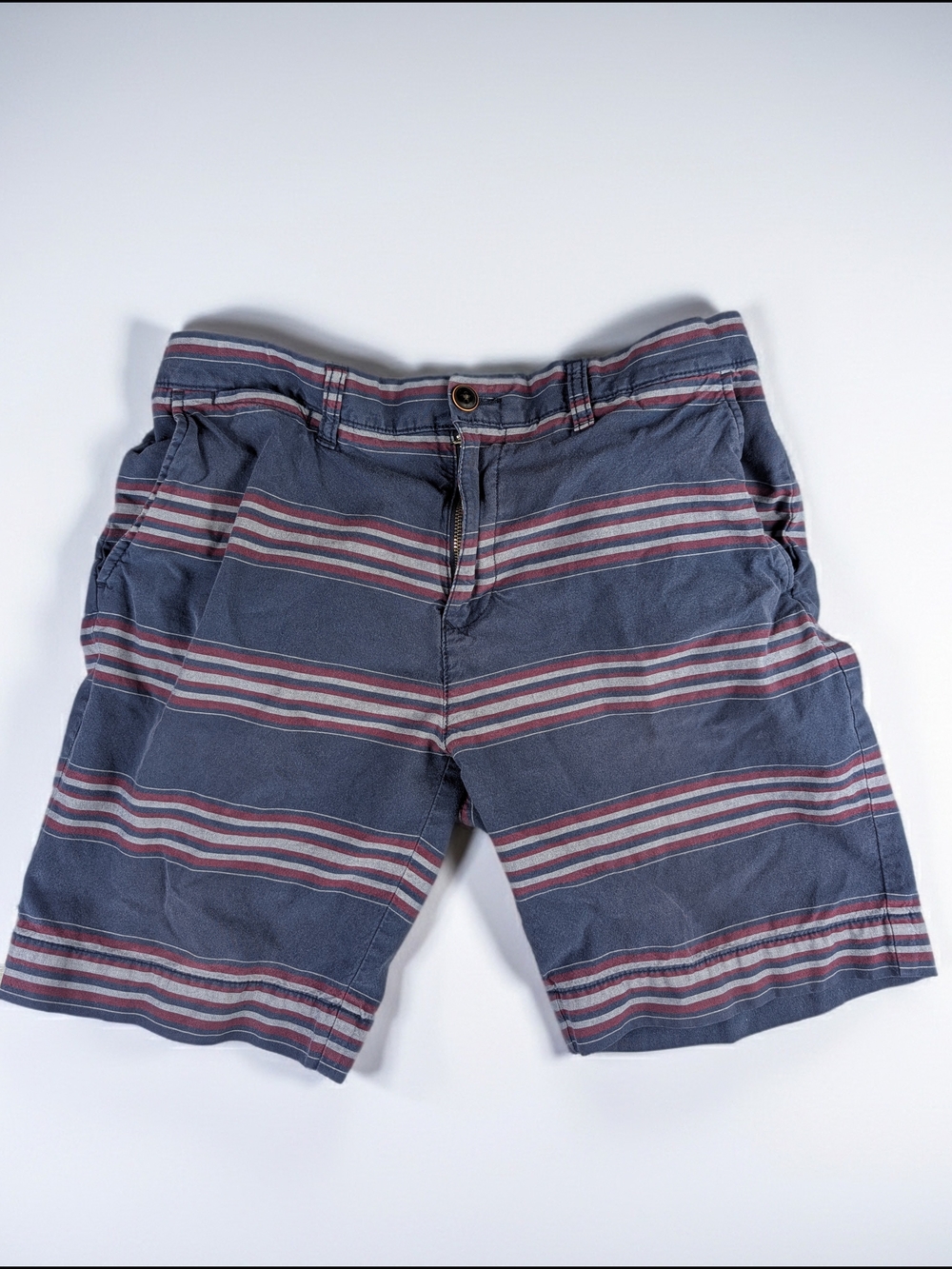 Vintage‎ Tommy Hilfiger Custom Fit Striped Chino Shorts Men's 32 Blue Red White